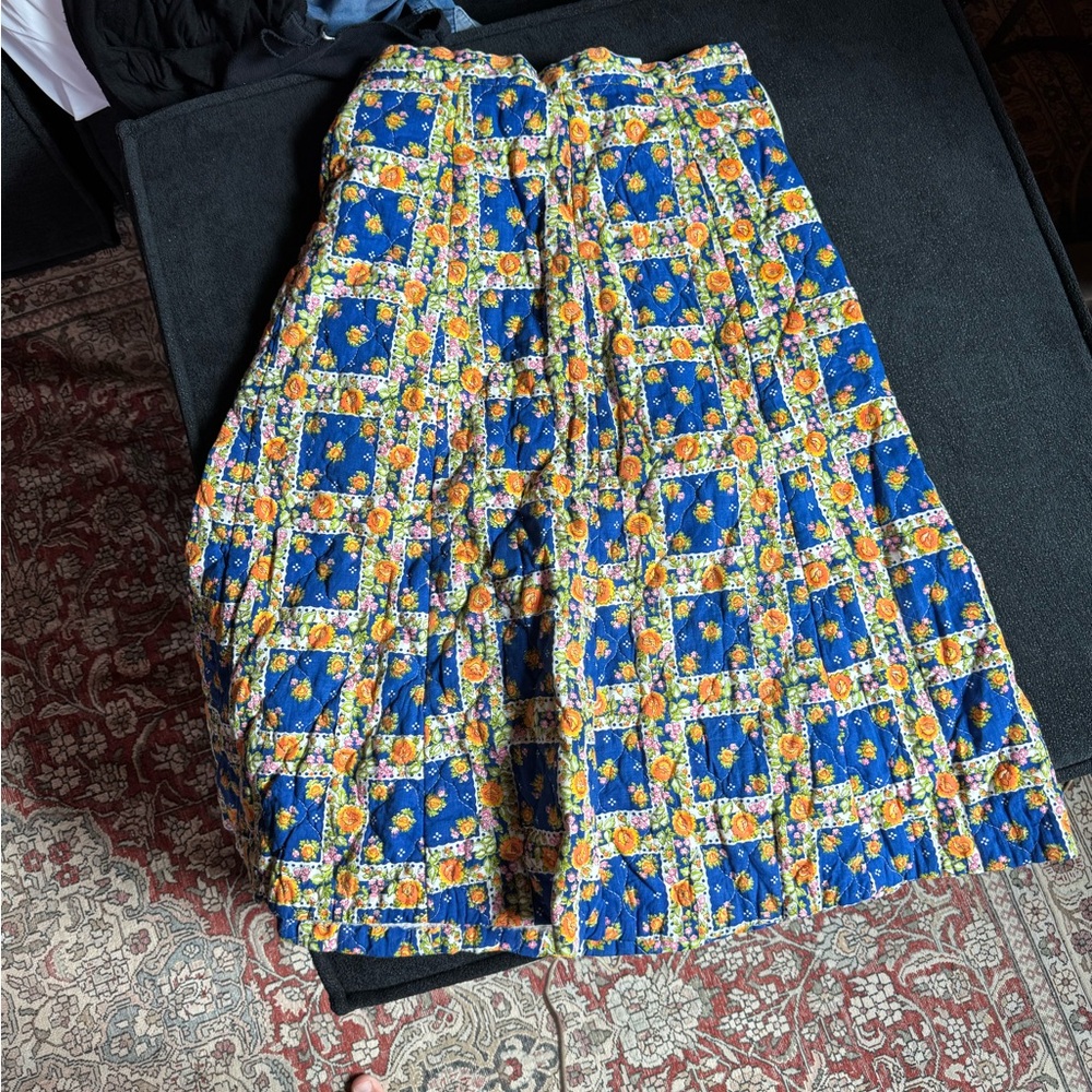 Floral Patchwork Maxi Skirt